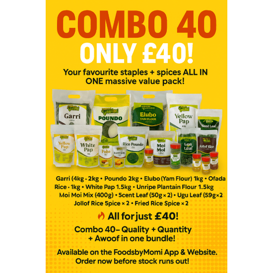 Combo £40 - Foodsbymomi  20kg...
